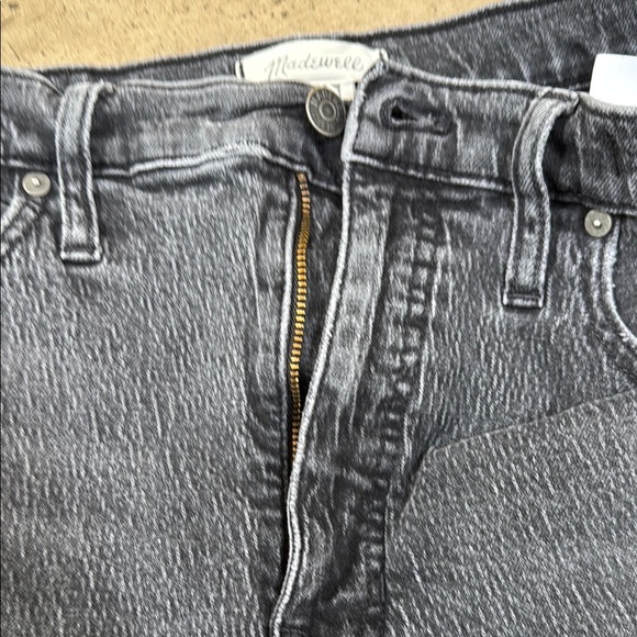 Madewell Vintage Black stretch Denim High Rise Balloon Jeans sz 30T - Picture 9 of 13